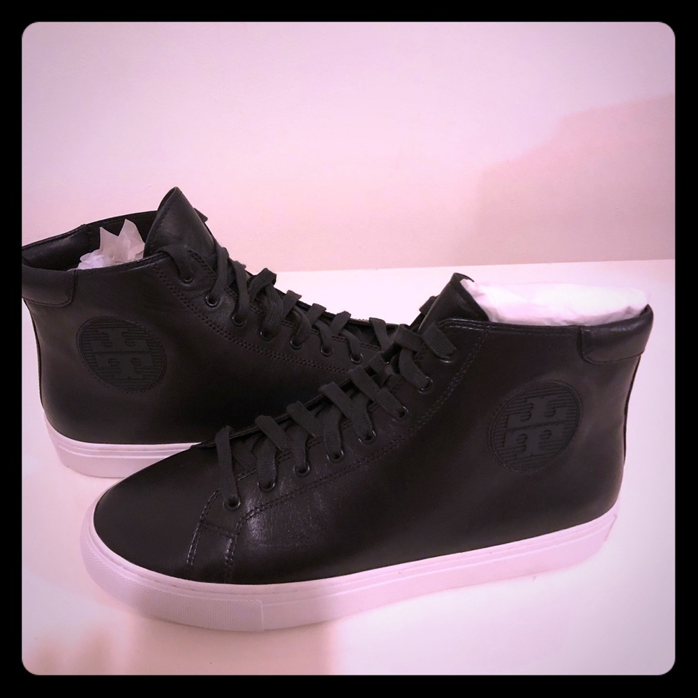 Tory Burch high top sneakers.